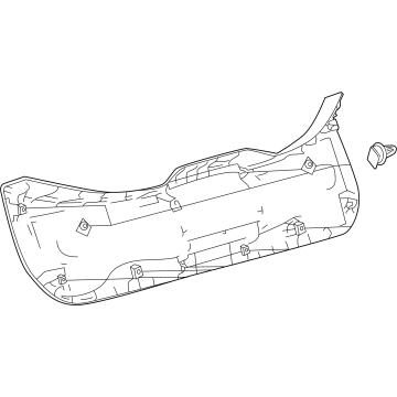 Toyota 64780-12080-C0 Gate Trim Panel
