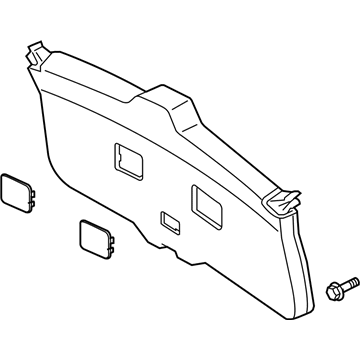 67750-52090-B0 Toyota Lift Gate Trim, Rear Lower Illustration 1 of 1