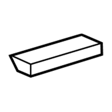 66415-06100 Toyota Headliner Spacer, Rear Passenger Side Illustration 1 of 1
