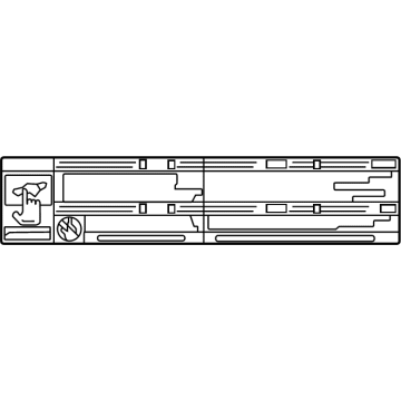 Toyota 74528-0E020 Caution Label