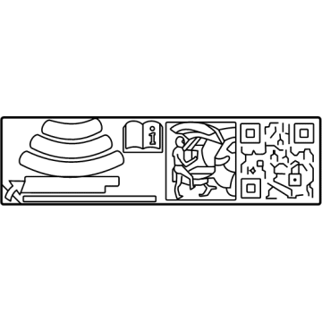 Toyota 74535-0C010 Label