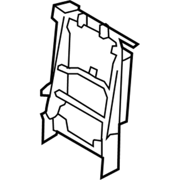 71017-0C070 Toyota Seat Back Frame, Passenger Side Illustration 1 of 1
