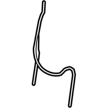 72704-0C010 Toyota Lock Cable, Passenger Side Illustration 1 of 1