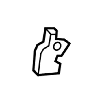 71875-0C110-B0 Toyota Pivot Cover, Gray, Passenger Side Illustration 1 of 1