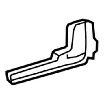 71825-0C010-B0 Toyota Recline Cover, Gray, Passenger Side Illustration 1 of 1