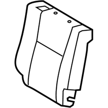71077-0C230-B1 Toyota Seat Back Cover, Gray, Passenger Side Illustration 1 of 1
