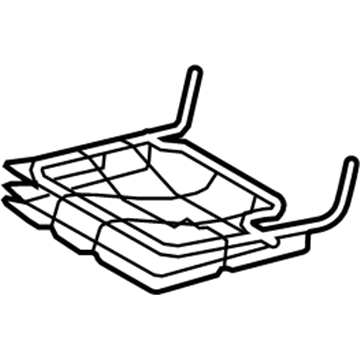 71650-0C010 Toyota Cushion Frame, Passenger Side Illustration 1 of 1