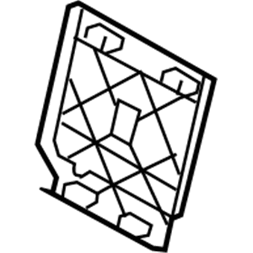 71881-0C050-C0 Toyota Seat Back Panel, Black, Passenger Side Illustration 1 of 1