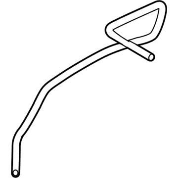90099-62021 Toyota Washer Hose, Front, Rubber Illustration 1 of 1