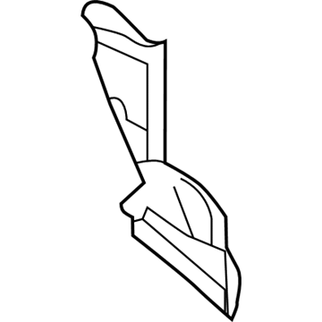61621-52160 Toyota Upper Trough, Passenger Side Illustration 1 of 1