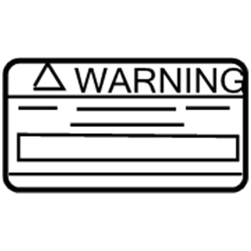 Toyota 47997-60030 Caution Label