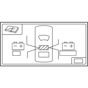 Toyota 288A2-F2030 Battery Label