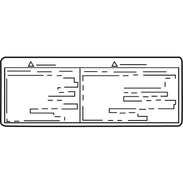 Toyota 42668-0E010 Spare Tire Label