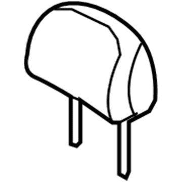 71910-0E100-C0 Toyota Headrest, Black, Front Illustration 1 of 1