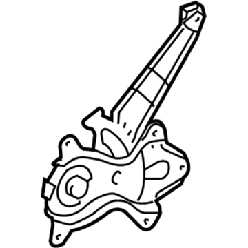 69803-AA020 Toyota Regulator Sub-Assembly, Rear Door Window, Passenger Side Illustration 1 of 1
