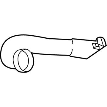55843-52150 Toyota Outer Duct, Driver Side Illustration 1 of 1