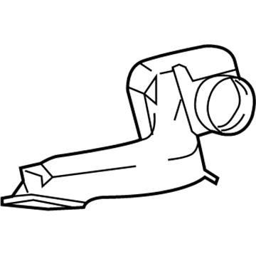 55845-52130 Toyota Outer Duct, Passenger Side Illustration 1 of 1