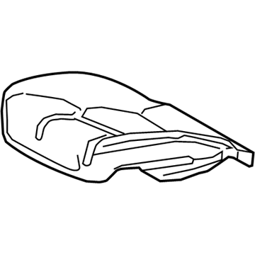 71511-33530 Toyota Seat Cushion Pad, Passenger Side Illustration 1 of 1