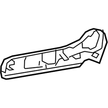 71811-47140-B0 Toyota Outer Finish Panel, Gray, Passenger Side Illustration 1 of 1