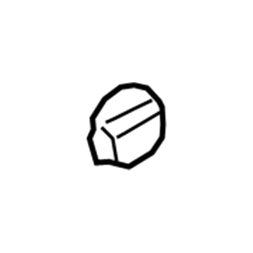 72551-33010-C0 Toyota Recline Handle Hole Cover, Black Illustration 1 of 1