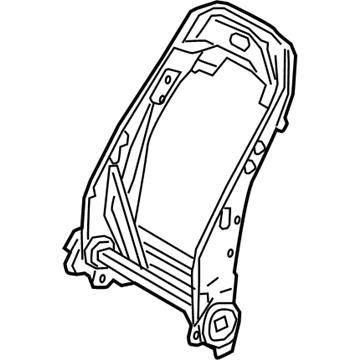 71013-33360 Toyota Seat Back Frame, Passenger Side Illustration 1 of 1