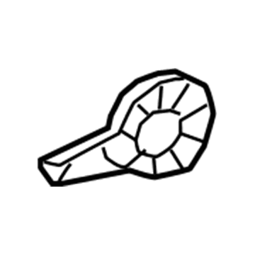 72525-02340-C0 Toyota Recline Handle, Black, Passenger Side Illustration 1 of 1