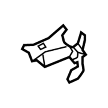 71876-47080-C1 Toyota Corner Cover, Black, Driver Side Illustration 1 of 1