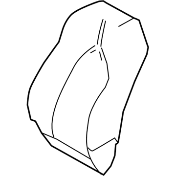 71074-33S50-B4 Toyota Seat Back Cover, Gray, Driver Side Illustration 1 of 1