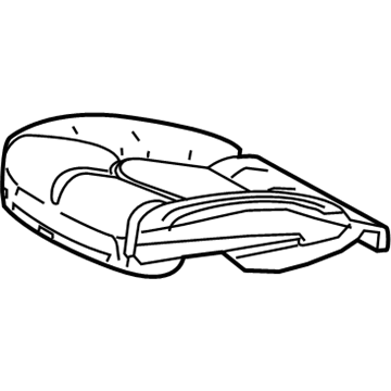 71512-33470 Toyota Seat Cushion Pad, Driver Side Illustration 1 of 1