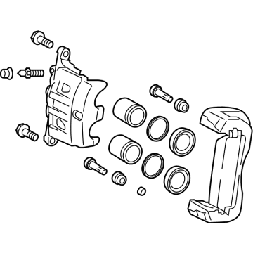 Toyota 47730-0E071 Caliper Assembly