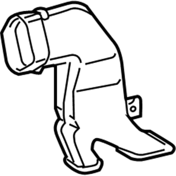87201-60090 Toyota Duct Sub-Assembly, Air, Front Passenger Side Illustration 1 of 1