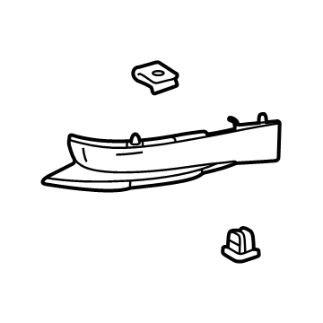 Toyota 52512-0E010 Bumper Filler