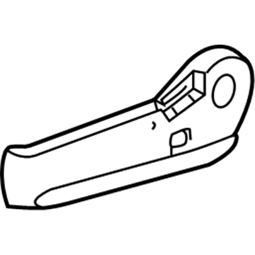 71861-AE020-B0 Toyota Cushion Shield, Inner Passenger Side Illustration 1 of 1
