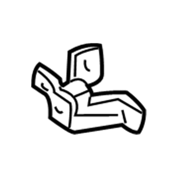 53107-35020 Toyota Mount Bracket, Lower Passenger Side Illustration 1 of 1