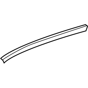 75926-60010 Toyota Black Out Tape, Driver Side Illustration 1 of 1