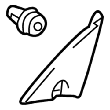 67492-60090 Toyota Corner Trim, Driver Side Illustration 1 of 1