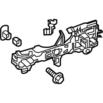 69201-33060 Toyota Handle Base, Passenger Side Illustration 1 of 1