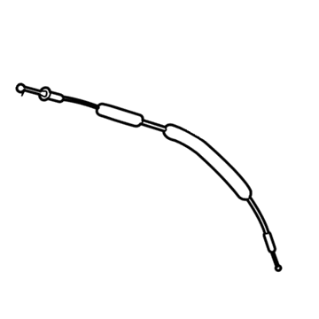 69710-33120 Toyota Lock Cable, Front Illustration 1 of 1