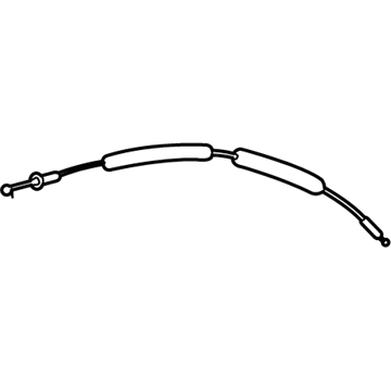 69750-33110 Toyota Lock Cable, Front Illustration 1 of 1
