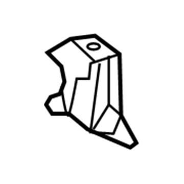 72148-52060 Toyota Lower Bracket, Rear Driver Side Illustration 1 of 1