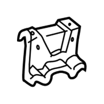 58996-33020 Toyota Rear Console Mount Bracket, Lower Illustration 1 of 1