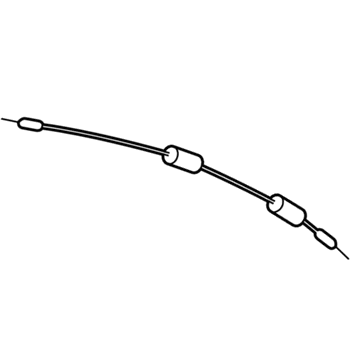 69750-06040 Toyota Lock Cable, Front Illustration 1 of 1