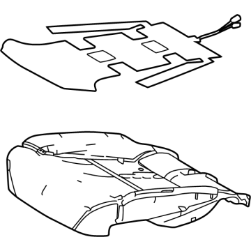 Toyota 71511-35180 Seat Cushion Pad