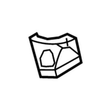53703-48040 Toyota Retainer, Passenger Side Illustration 1 of 1