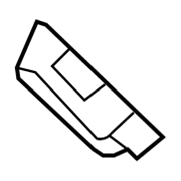 52535-12120 Toyota Side Retainer, Passenger Side Illustration 1 of 1