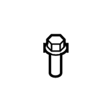90109-06190 Toyota Side Bracket Screw, Front Illustration 1 of 1