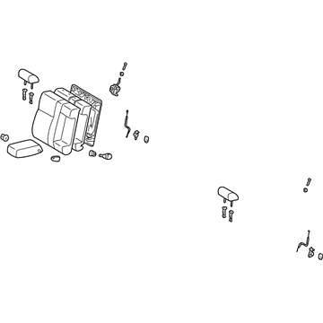 71480-AA220-B2 Toyota Seat Back Assembly, Passenger Side Illustration 1 of 1