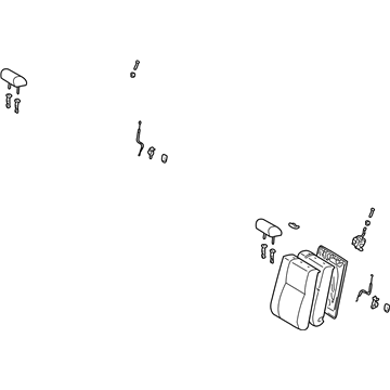 71490-AA180-B0 Toyota Seat Back Assembly, Driver Side Illustration 1 of 1