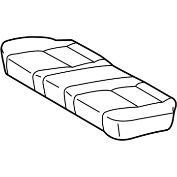 71075-AA190-B0 Toyota Cushion Cover, Rear Illustration 1 of 1