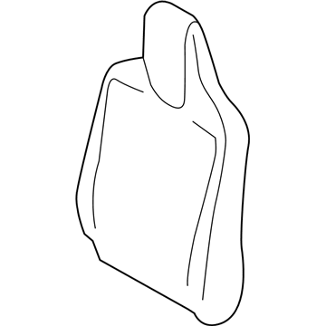 71568-74120-B1 Toyota Seat Back Cover, Driver Side Illustration 1 of 1